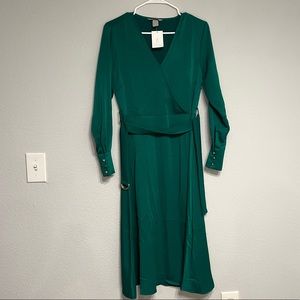H&M Green Midi Dress💚 NWT!